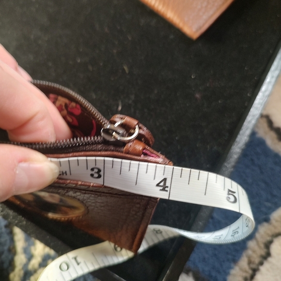 Brighton TWO Coin/ID Holder Brown Pebble Leather Design! - Picture 8 of 9